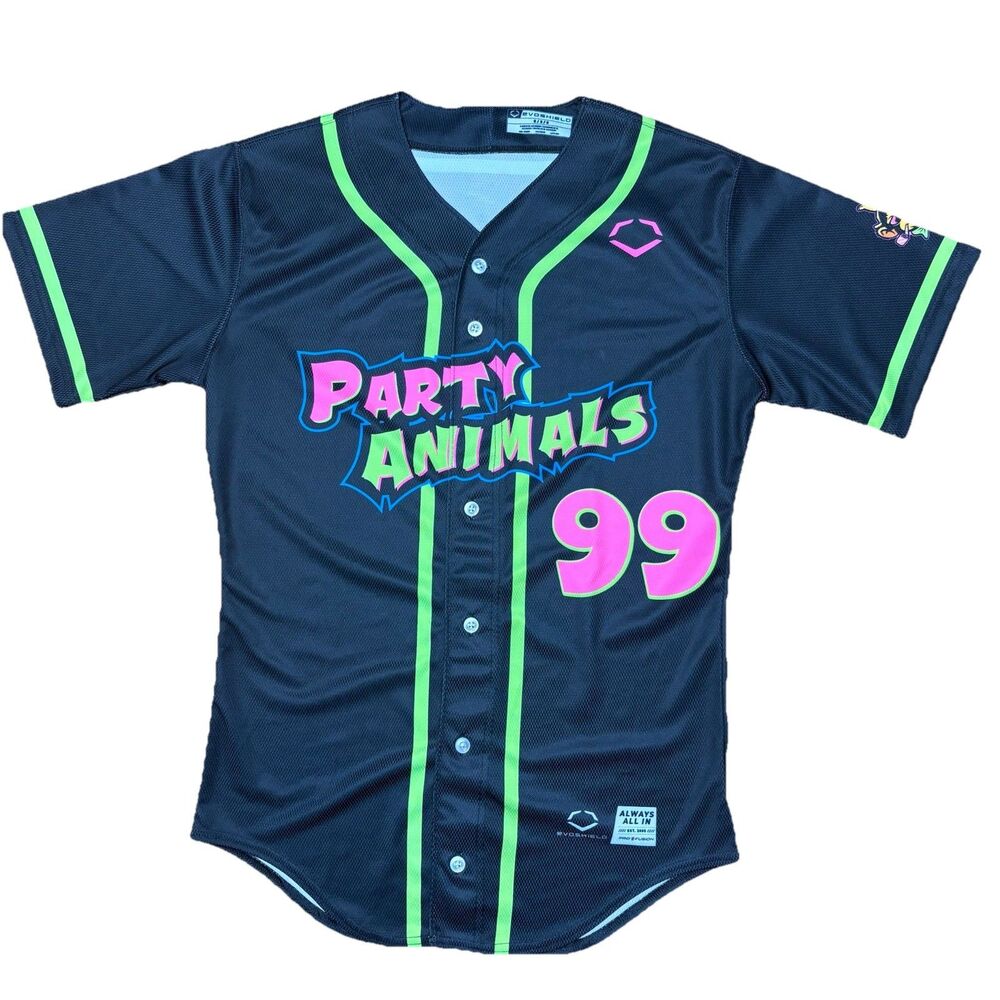 Evoshield Party Animals #99 Jersey Banana Ball Savannah Bananas Rival Small